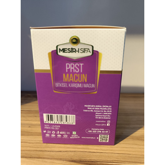 Mesr-i Şifa Prst Macun Bitkisel Karışımlı Macun 460 gr Mesr-i Şifa Prst Macun Bitkisel Karışımlı Macun 460 gr