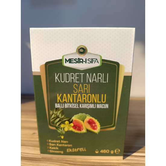 Mesr-i Şifa Kudret Narlı Sarı Kantonlu Ballı Bitkisel Macun 460 gr Mesr-i Şifa Kudret Narlı Sarı Kantonlu Ballı Bitkisel Macun 460 gr