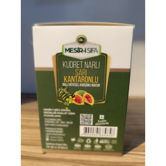 Mesr-i Şifa Kudret Narlı Sarı Kantonlu Ballı Bitkisel Macun 460 gr Mesr-i Şifa Kudret Narlı Sarı Kantonlu Ballı Bitkisel Macun 460 gr