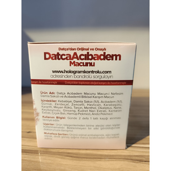 Datça Acı Badem Macunu 240 gr Datça Acı Badem Macunu 240 gr