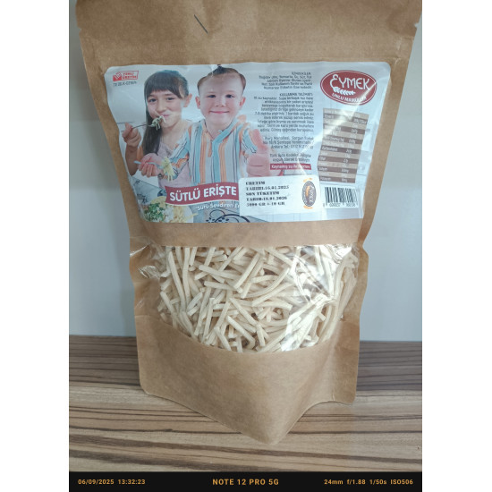 Eymek Sütlü Erişte 500 gr Eymek Sütlü Erişte 500 gr