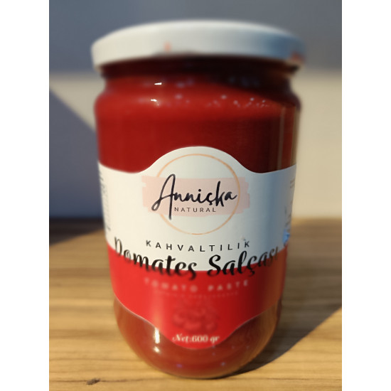 Ezine Annicka El Yapımı Kahvaltılık Domates Salçası 600 Gr Ezine Annicka El Yapımı Kahvaltılık Domates Salçası 600 Gr