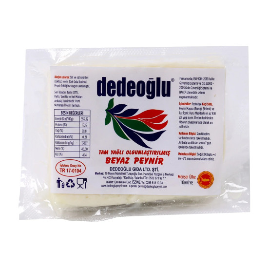 Dedeoğlu Tam Yağlı Olgunlaştırılmış Beyaz Peynir 655 - 720 Gram 2 Dedeoğlu Tam Yağlı Olgunlaştırılmış Beyaz Peynir 655 - 720 Gram 2
